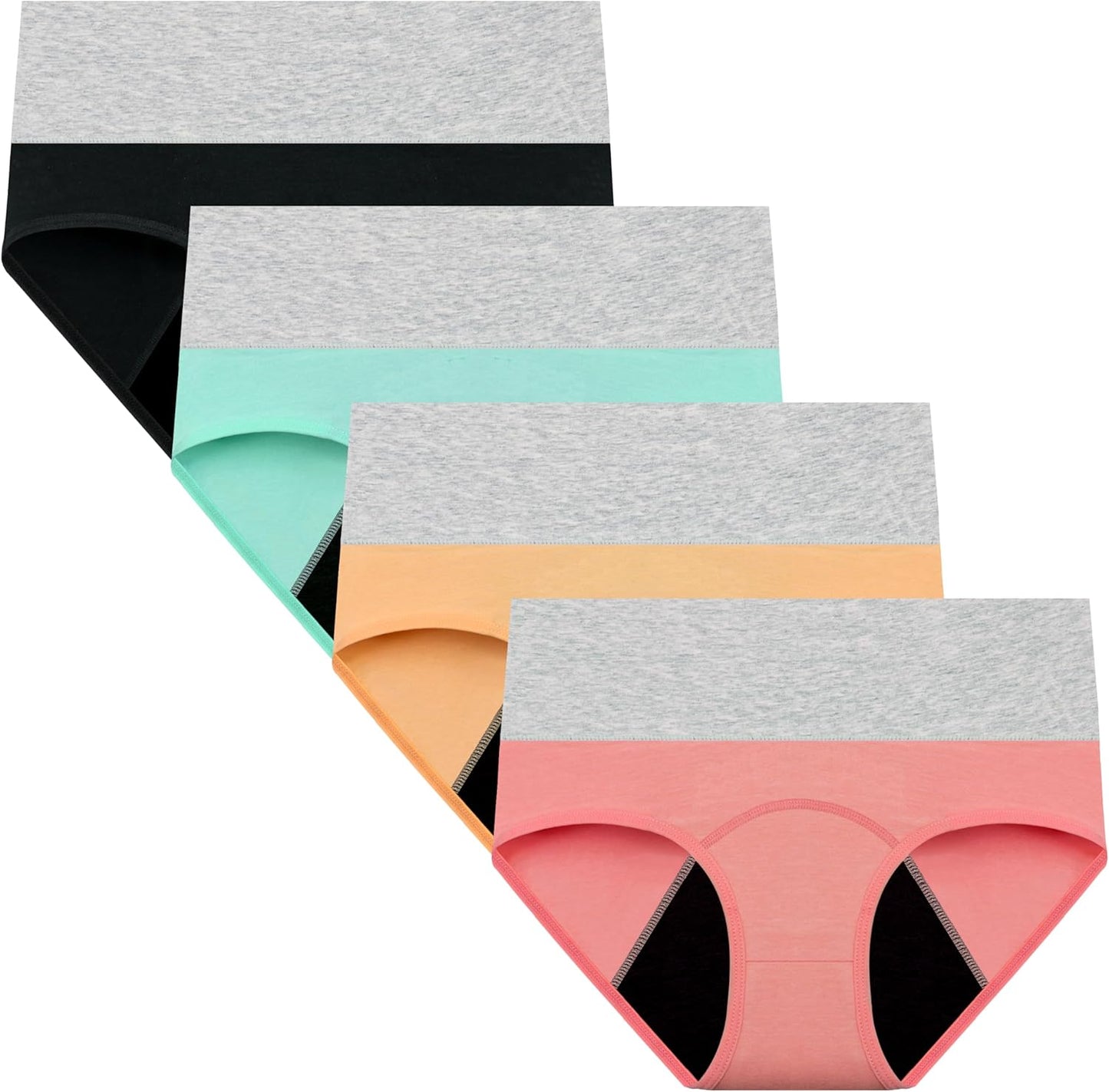 Womens Menstrual Period Panties Cotton Leak Proof Underwear Postpartum Protective Briefs